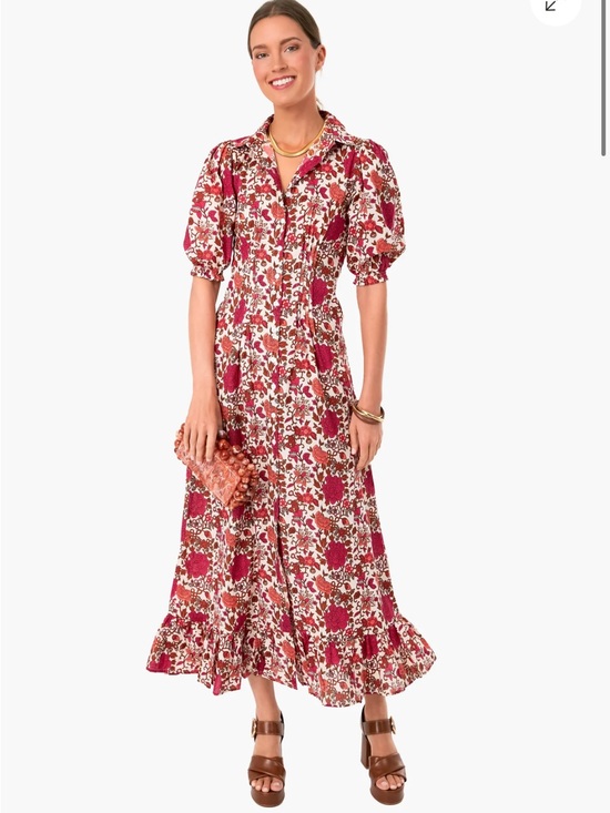 Mille Dresses & Skirts - Mille Laurel Dress Floral Maxi in Pondicherry (Fuchsia and Cream) - NWT!!